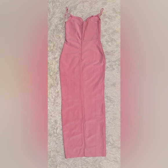 House of CB Fifi Fairy Pink Bandage Maxi Dress sz XL - Picture 8 of 12